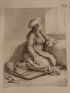 Voyage dans la Basse et Haute Egypte : 1. Femme d'Egypte dans le Harem. 2. Roche de granit. (Planche 74).<br /> - First edition - Edition-Originale.com