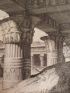Voyage dans la Basse et Haute Egypte : 1. Le Typhonium d'Appolinopolis. 2. Intérieur du temple d'Appolinopolis à Etfoù. (Planche 57).<br /> - Erste Ausgabe - Edition-Originale.com