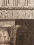 Voyage dans la Basse et Haute Egypte : 1. Tente d'Arabes. 2. Plan du Portique. 3. Portique du temple de Latopolis à Esné. (Planche 54).<br /> - Erste Ausgabe - Edition-Originale.com