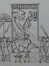 Voyage dans la Basse et Haute Egypte : Bas-relief historique d'un temple près Medynet-abou à Thèbes. (Planche 134).<br /> - Edition Originale - Edition-Originale.com