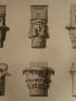 Voyage dans la Basse et Haute Egypte : Divers Chapiteaux de colonnes égyptiennes. (Planche 60).<br /> - Prima edizione - Edition-Originale.com