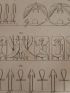 Voyage dans la Basse et Haute Egypte : Frises emblématiques de différents temples égyptiens. (Planche 117).<br /> - Edition Originale - Edition-Originale.com