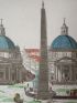 Vue d'optique - Vue perspective de la grande Place du peuple, à Rome - Edition Originale - Edition-Originale.com