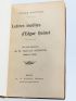 WESTPHAL : Lettres inédites d'Edgar Quinet au docteur Lortet - Edition Originale - Edition-Originale.com