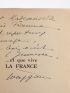 WEYGAND : ... et que vive la France - Libro autografato, Prima edizione - Edition-Originale.com