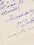 ZADKINE : Lettre autographe signée et datée - Signed book, First edition - Edition-Originale.com