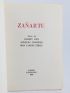 ZANARTU : Catalogue de l'exposition des oeuvres d'Enrique Zanartu à la Galerie du Dragon - Edition Originale - Edition-Originale.com