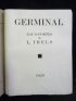 ZOLA : Germinal - Signed book, First edition - Edition-Originale.com