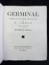 ZOLA : Germinal - Signed book, First edition - Edition-Originale.com