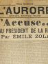 ZOLA : J'Accuse...! [Ensemble] tracts Dreyfusard et antidreyfusards.  In L'Aurore - Erste Ausgabe - Edition-Originale.com