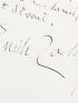 ZOLA : Lettre autographe datée et signée à l'actrice qui créa le rôle de Thérèse Raquin - Autographe, Edition Originale - Edition-Originale.com