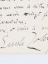 ZOLA : Très importante lettre autographe signée inédite adressée à Léon Carbonnaux à propos de la fausse publication d'une pré-originale d'Au bonheur des Dames : 