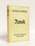 ZWEIG : Amok - Signed book - Edition-Originale.com