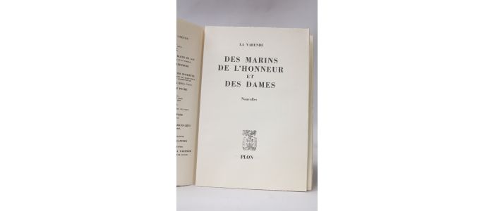 LA VARENDE : Des marins de l'honneur et des dames - Edition Originale - Edition-Originale.com