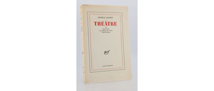 ADAMOV : Théâtre III - First edition - Edition-Originale.com