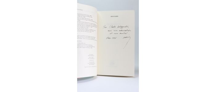 ADONIS : Singuliers - Signed book, First edition - Edition-Originale.com