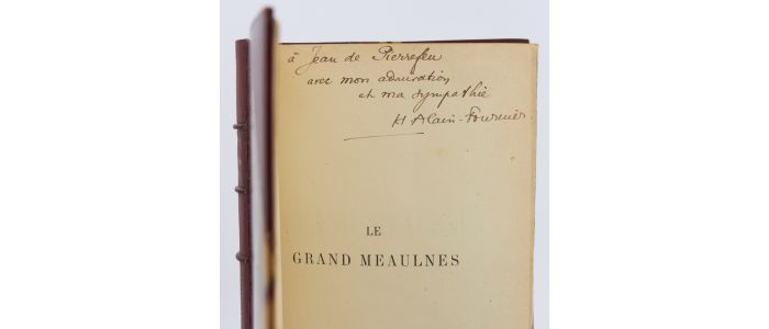 ALAIN-FOURNIER : Le grand Meaulnes  - Autographe, Edition Originale - Edition-Originale.com