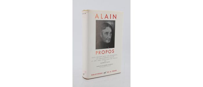 ALAIN : Propos - Edition Originale - Edition-Originale.com