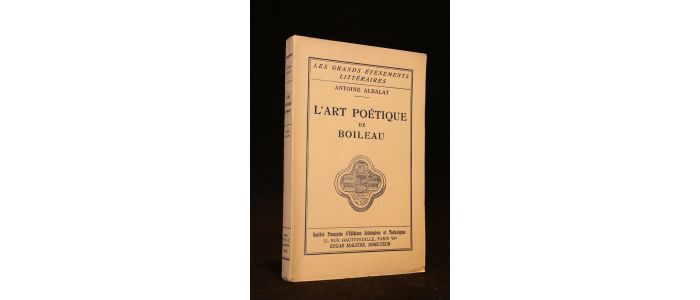 ALBALAT : L'art poétique de Boileau - Erste Ausgabe - Edition-Originale.com
