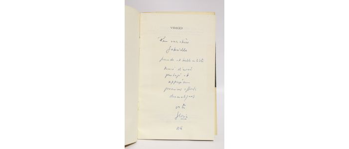 ALCORTA : Visages - Autographe, Edition Originale - Edition-Originale.com