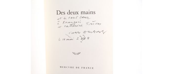 ALECHINSKY : Des deux Mains - Signed book, First edition - Edition-Originale.com