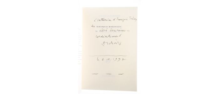 ALECHINSKY : Remarques marginales - Libro autografato, Prima edizione - Edition-Originale.com