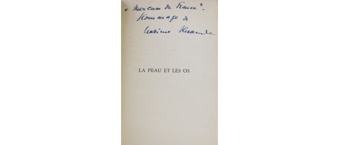 ALEXANDRE : La peau et les os - Autographe, Edition Originale - Edition-Originale.com