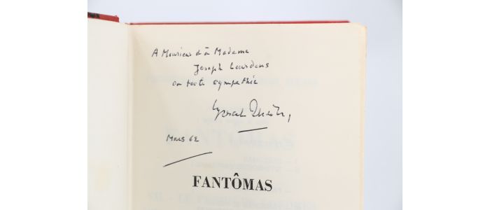 ALLAIN : Le pendu de Londres - La fille de Fantômas - Autographe, Edition Originale - Edition-Originale.com