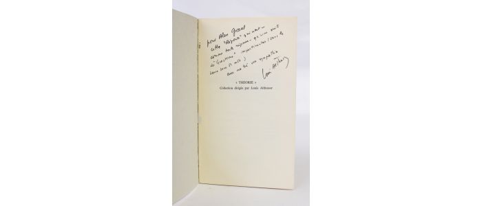 ALTHUSSER : Réponse à John Lewis - Signiert, Erste Ausgabe - Edition-Originale.com