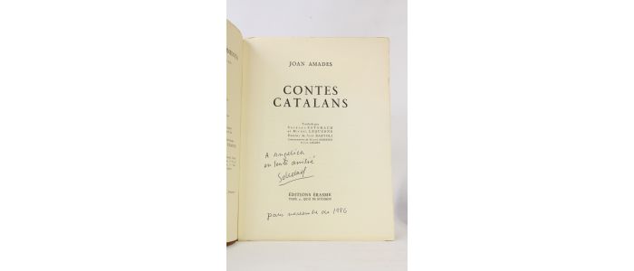 AMADES : Contes catalans - Libro autografato, Prima edizione - Edition-Originale.com