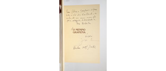AMADO : O menino grapiuna - Libro autografato - Edition-Originale.com