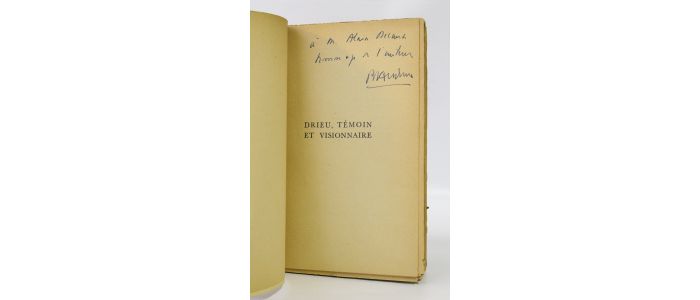 ANDREU : Drieu témoin et visionnaire - Autographe, Edition Originale - Edition-Originale.com