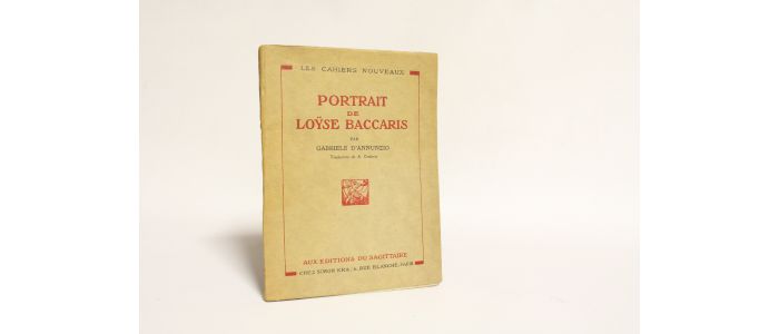ANNUNZIO : Portrait de Loÿse Baccaris - First edition - Edition-Originale.com