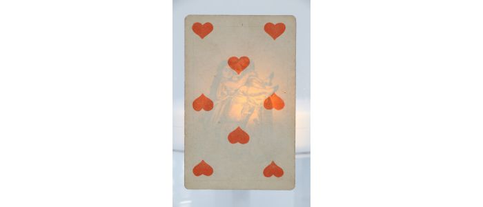ANONYME : Carte à jouer érotique à secret - Huit de coeur - First edition - Edition-Originale.com