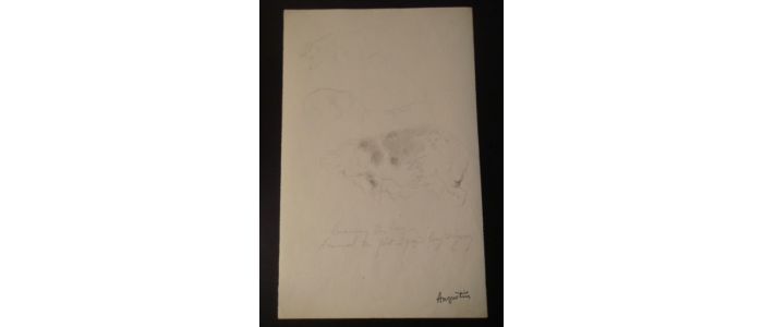 Cochon : Étude 5 - Crayon sur papier - Autographe, Edition Originale - Edition-Originale.com