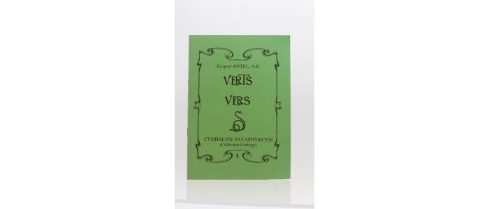 ANTEL : Verts vers - Edition Originale - Edition-Originale.com