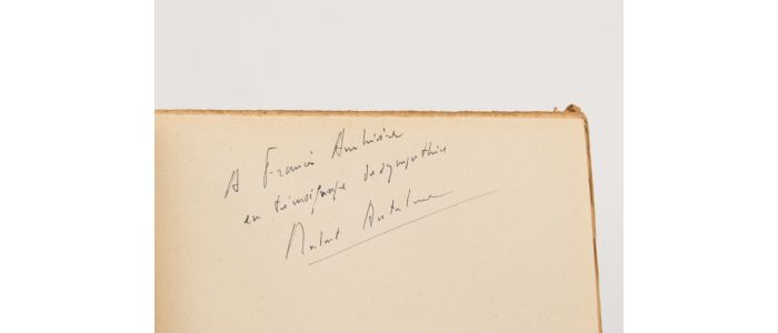 ANTELME : L'espèce humaine - Autographe, Edition Originale - Edition-Originale.com