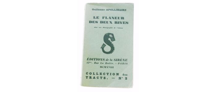 APOLLINAIRE : Le flâneur des deux rives - First edition - Edition-Originale.com