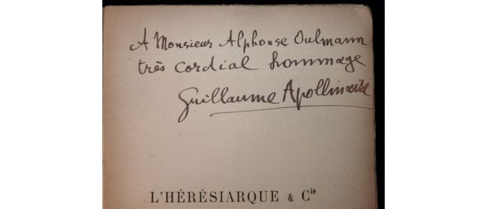 APOLLINAIRE : L'hérésiarque & Cie - Libro autografato, Prima edizione - Edition-Originale.com