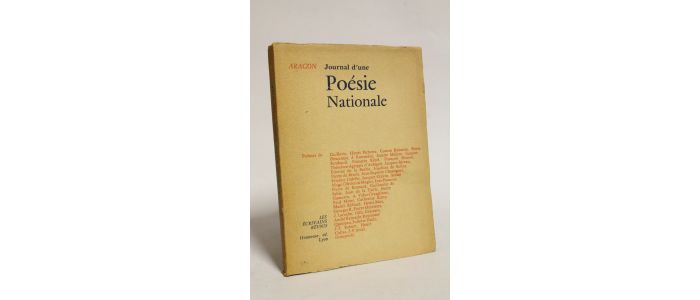 ARAGON : Journal d'une poésie nationale - Autographe, Edition Originale - Edition-Originale.com