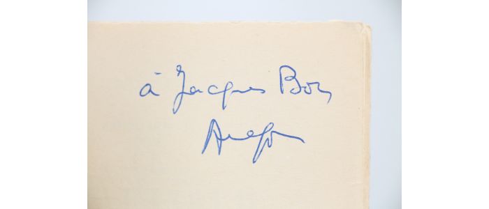 ARAGON : Le crève-coeur - Autographe - Edition-Originale.com