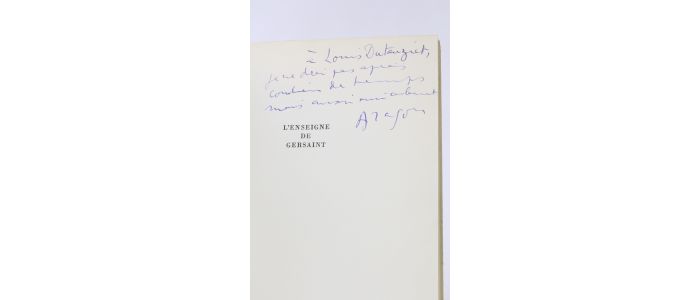 ARAGON : L'enseigne de Gersaint - Signed book, First edition - Edition-Originale.com
