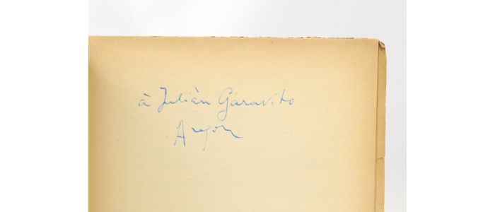 ARAGON : Les cavaliers - Autographe, Edition Originale - Edition-Originale.com