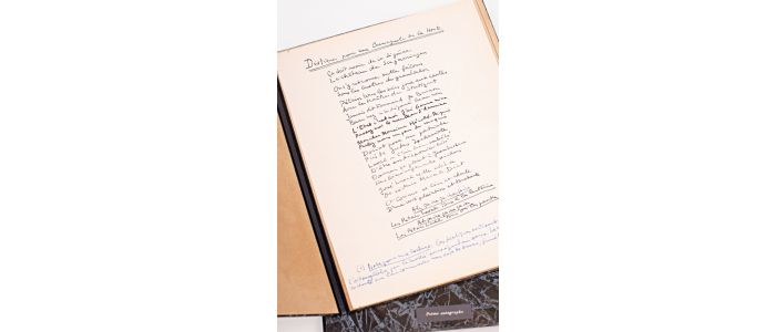 ARAGON : Poème autographe : Distiques pour une carmagnole de la Honte - Signed book, First edition - Edition-Originale.com