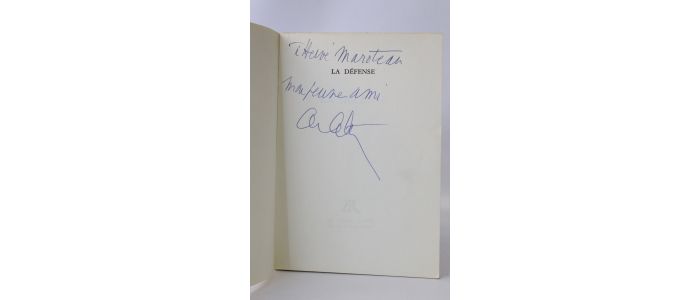 ARLETTY : La défense - Libro autografato, Prima edizione - Edition-Originale.com