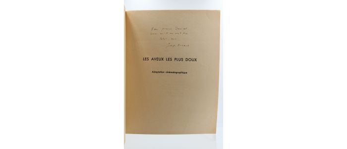 ARNAUD : Les aveux les plus doux - Libro autografato, Prima edizione - Edition-Originale.com