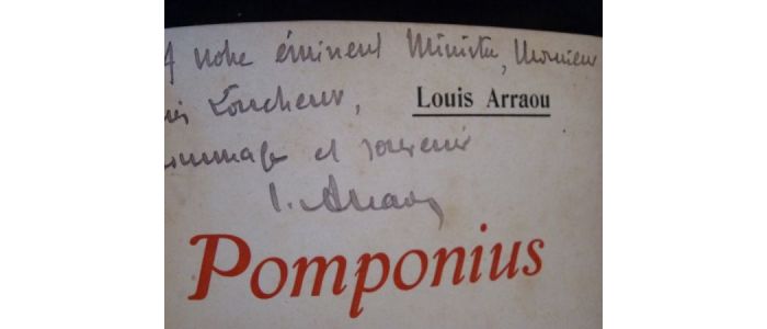 ARRAOU : Pomponius, le dernier des chevaliers - Autographe, Edition Originale - Edition-Originale.com