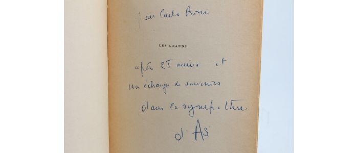 ASTIER : Les grands - Signed book, First edition - Edition-Originale.com