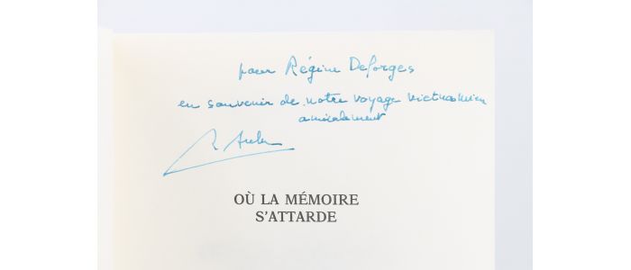AUBRAC : Où la mémoire s'attarde - Autographe, Edition Originale - Edition-Originale.com