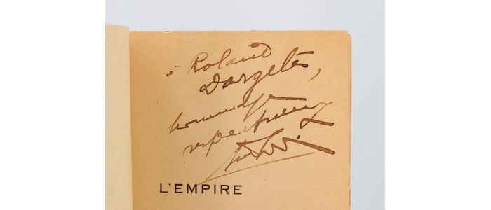 AUDIBERTI : L'empire et la trappe - Libro autografato, Prima edizione - Edition-Originale.com